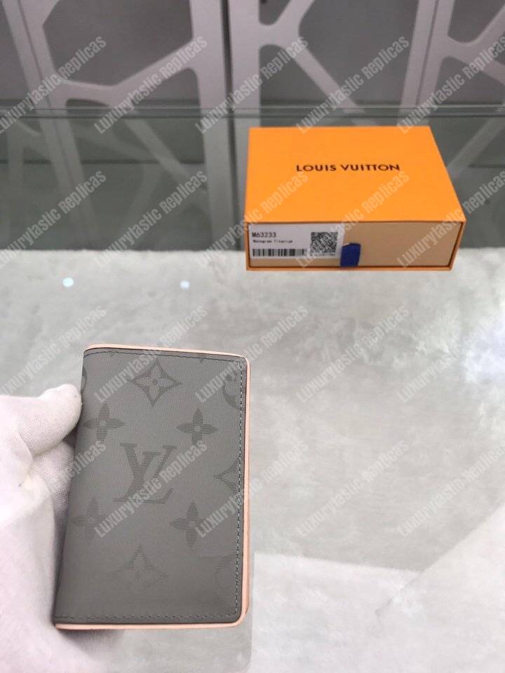 LV Pocket Organizer Monogram Titanium