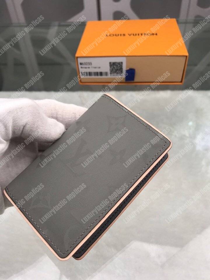 LV Pocket Organizer Monogram Titanium