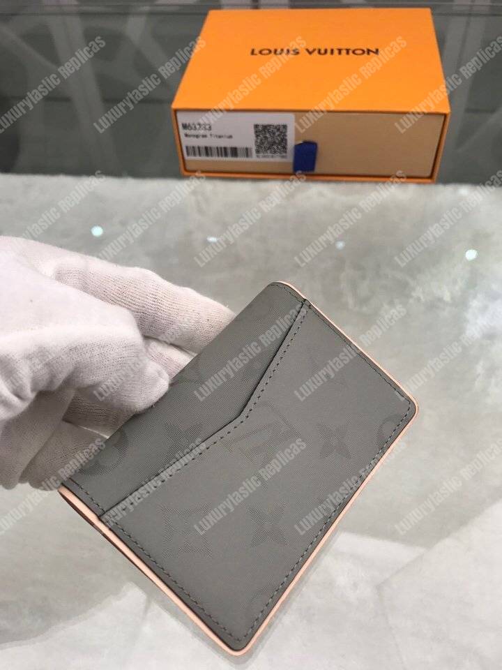 LV Pocket Organizer Monogram Titanium