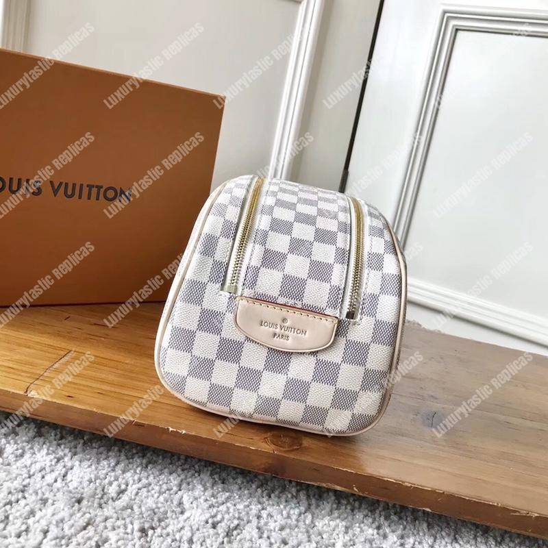 LV King Size Toiletry Bag Damier Azur