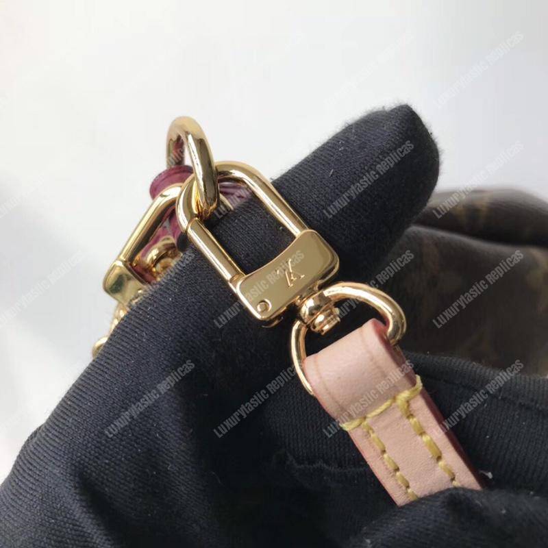 LV Pallas Clutch Bag Monogram Raisin