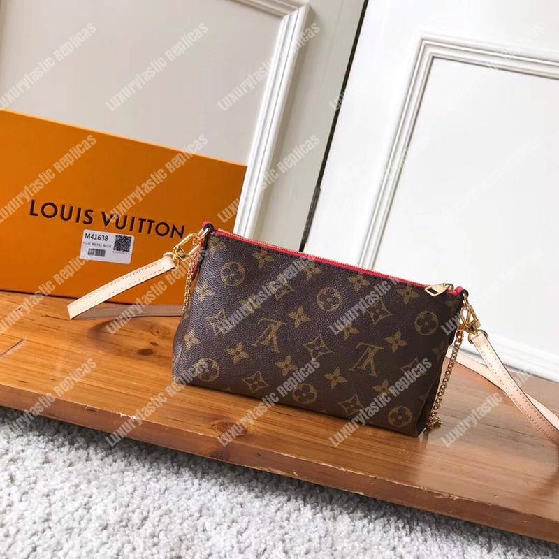LV Pallas Clutch Bag Monogram Cerise