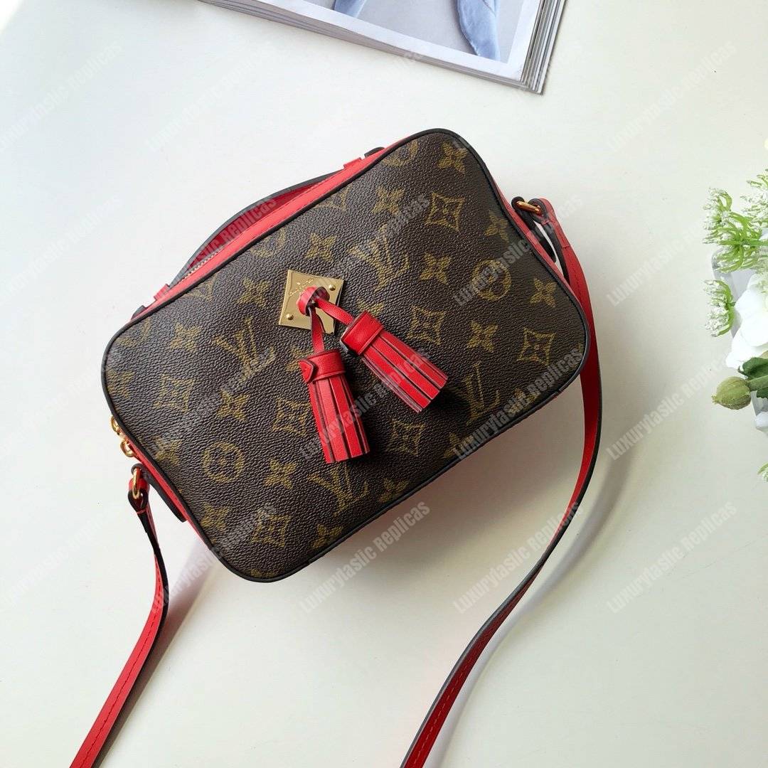 LV Saintonge Monogram Coquelicot