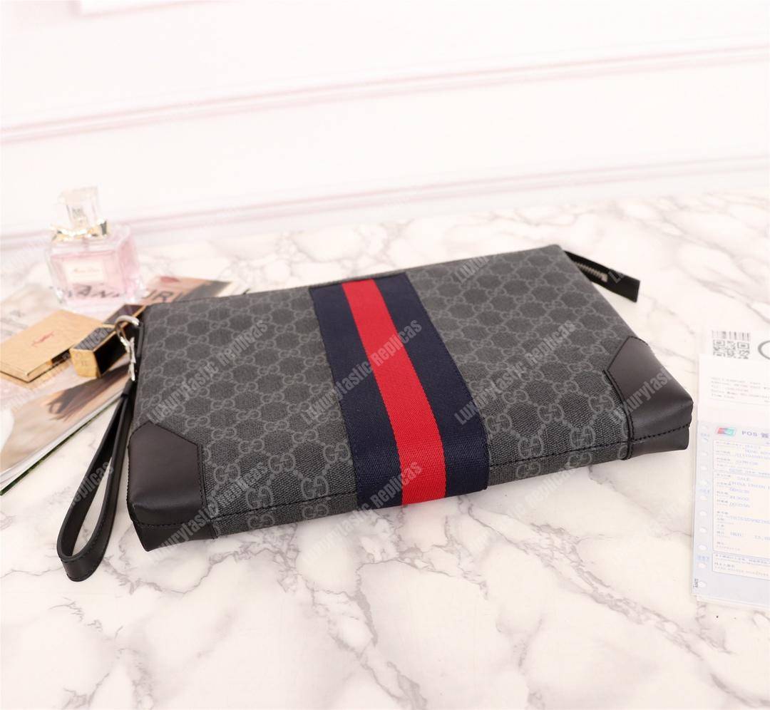 G*u*i gg black grey canvas men’s bag