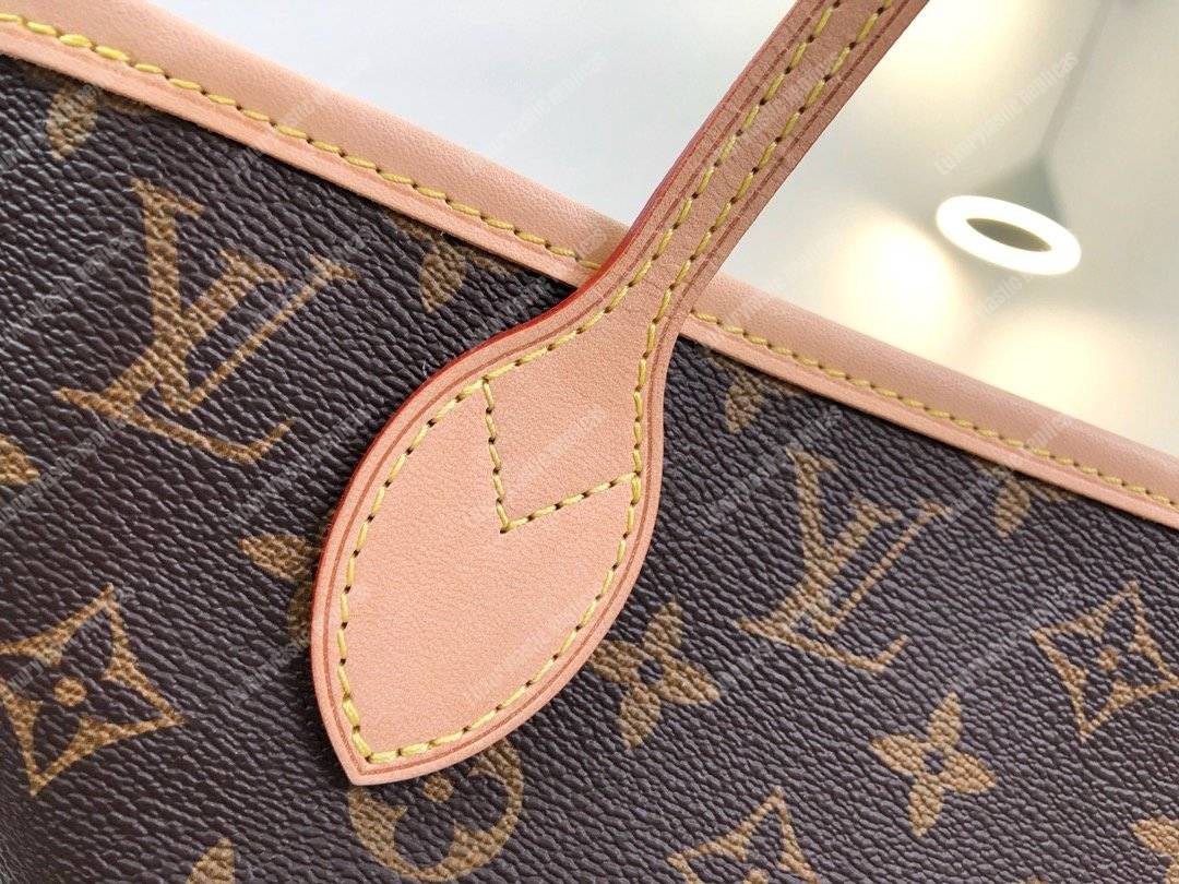 LV Neverfull MM Monogram Beige