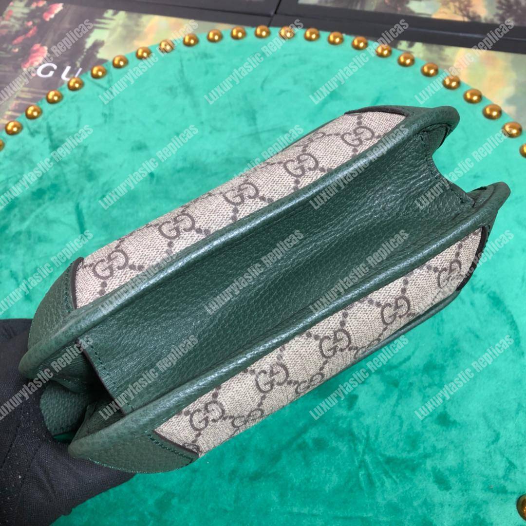 G*u*i neo vintage messenger small bag dark green trim
