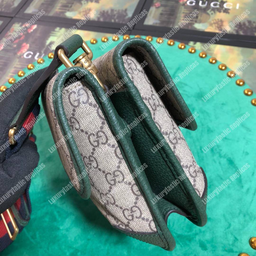 G*u*i neo vintage messenger small bag dark green trim