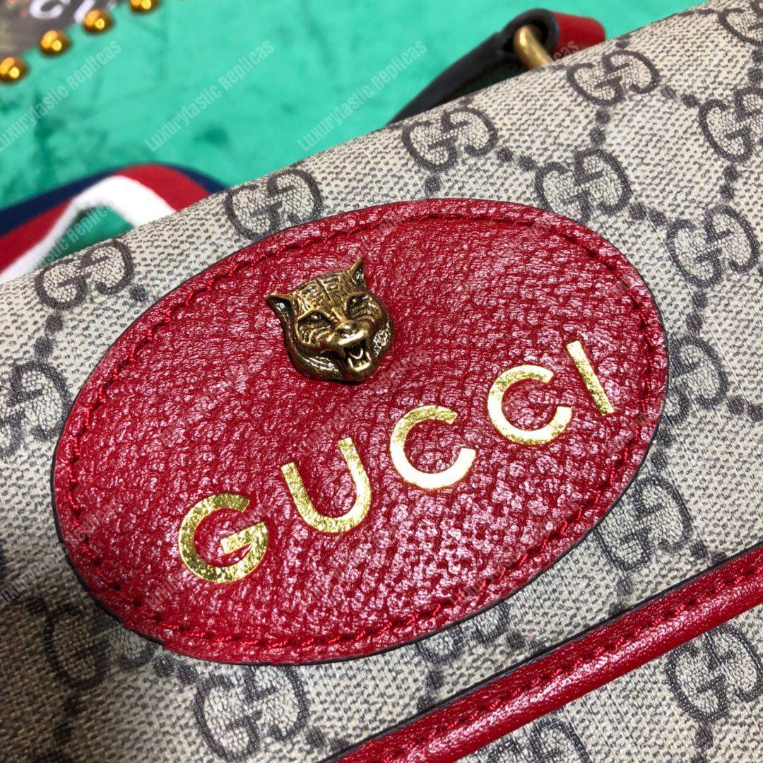 G*u*i neo vintage messenger small bag red trim