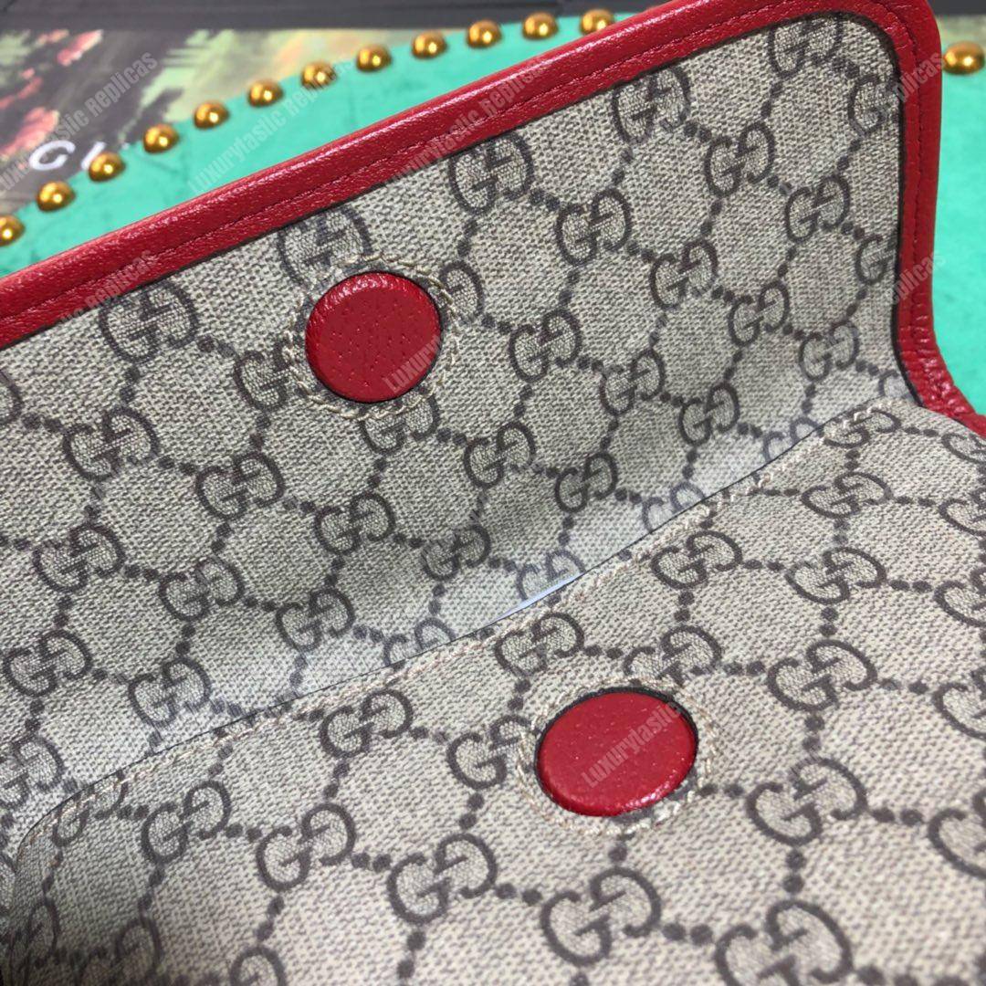 G*u*i neo vintage messenger small bag red trim