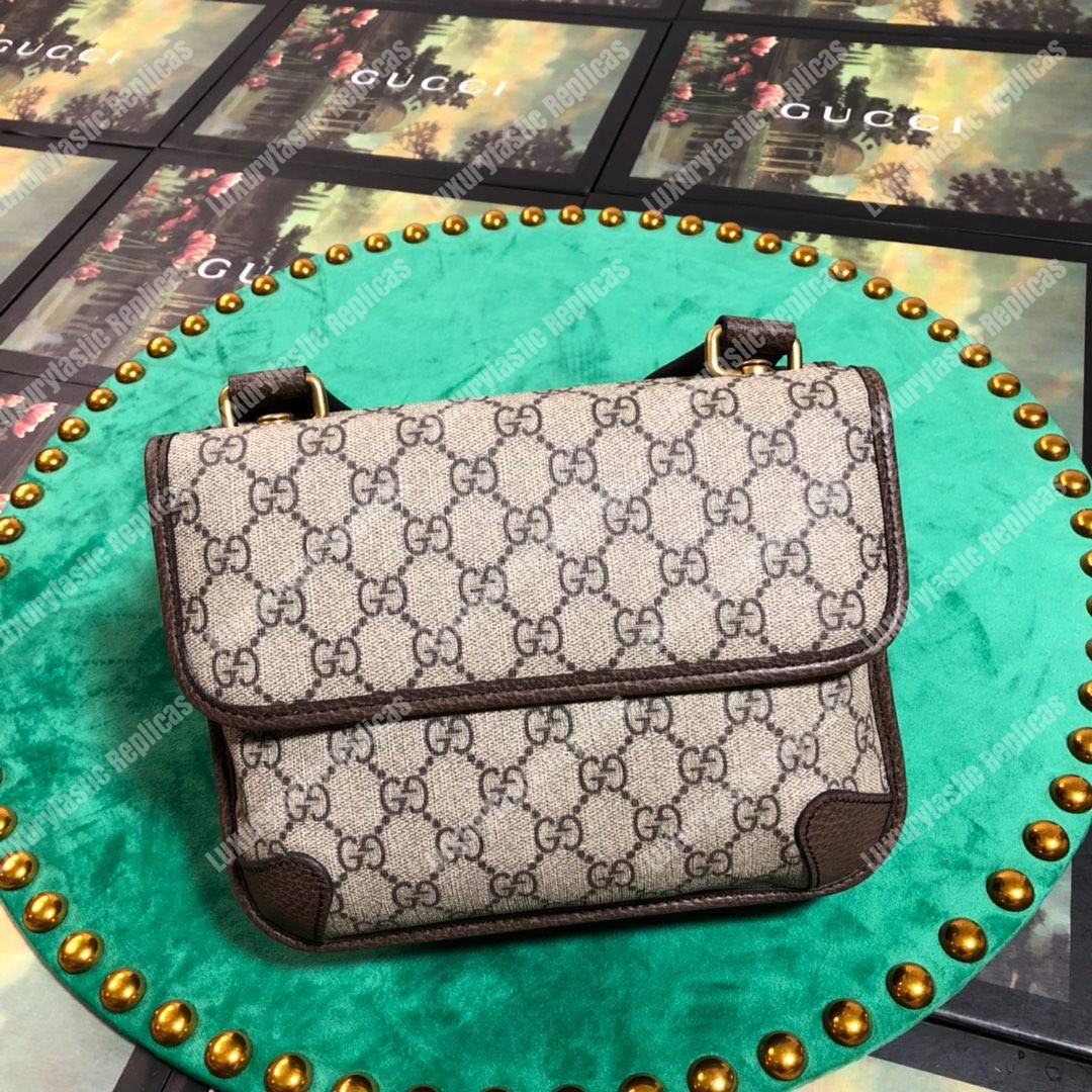G*u*i neo vintage messenger small bag gray trim