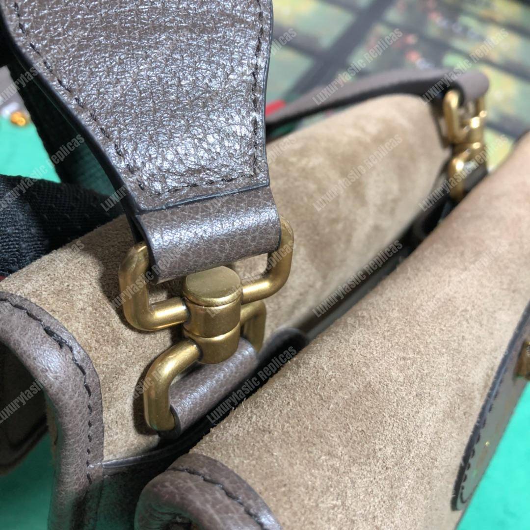 G*u*i neo vintage messenger small bag gray suede