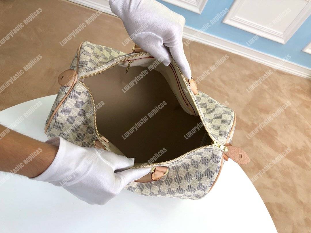 LV Speedy 35 Damier Azur