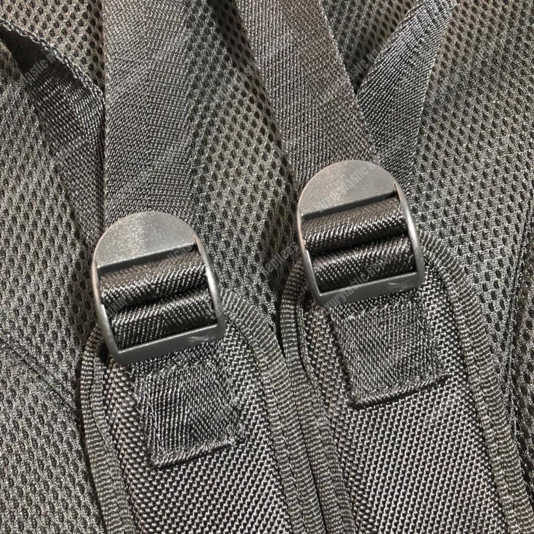 G*u*i gg sup*e backpack black leather double pocket