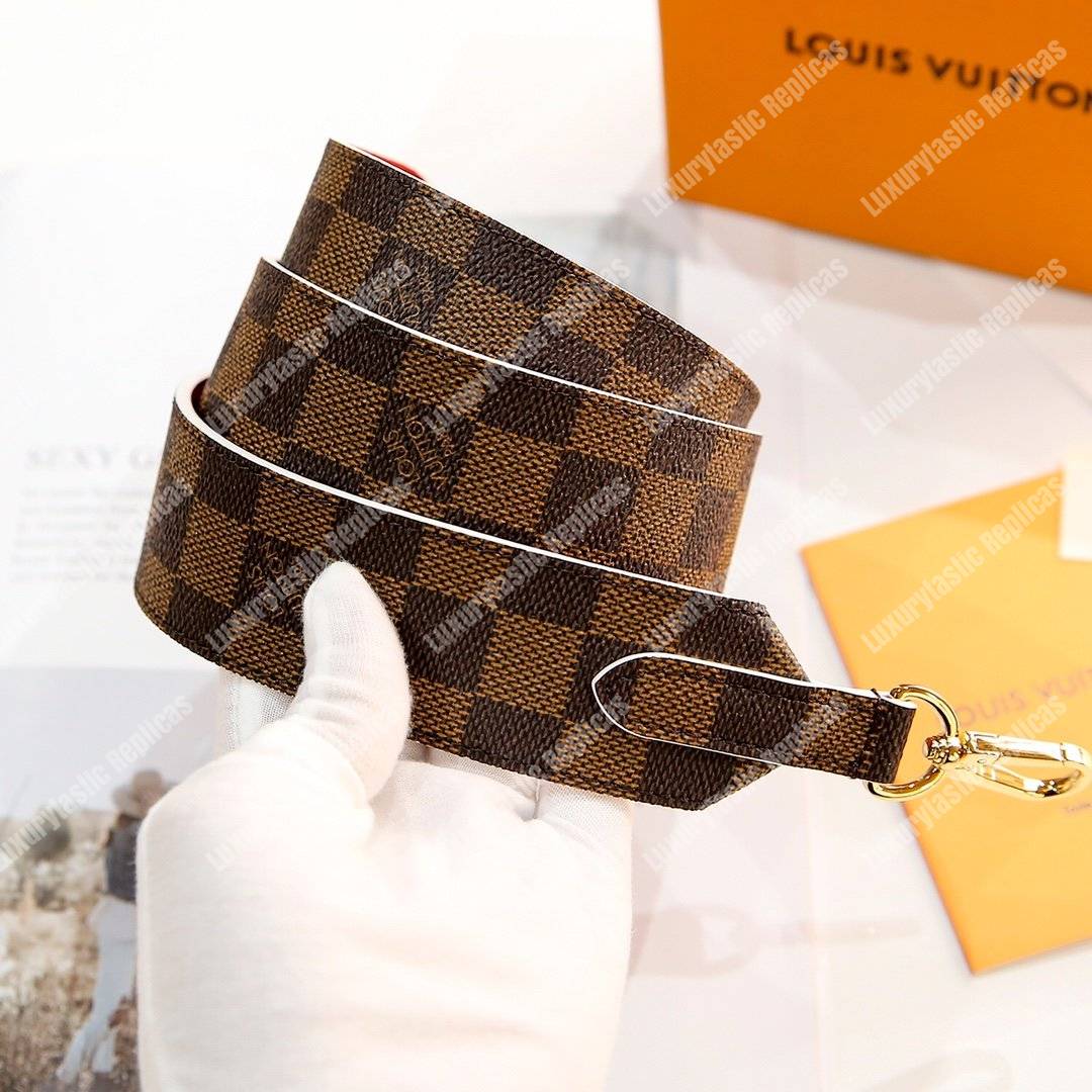 LV Bandouliere Damier Ebene Coquelicot