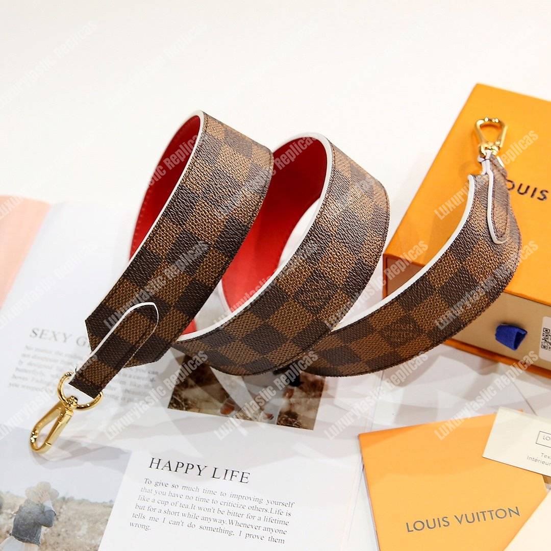 LV Bandouliere Damier Ebene Coquelicot