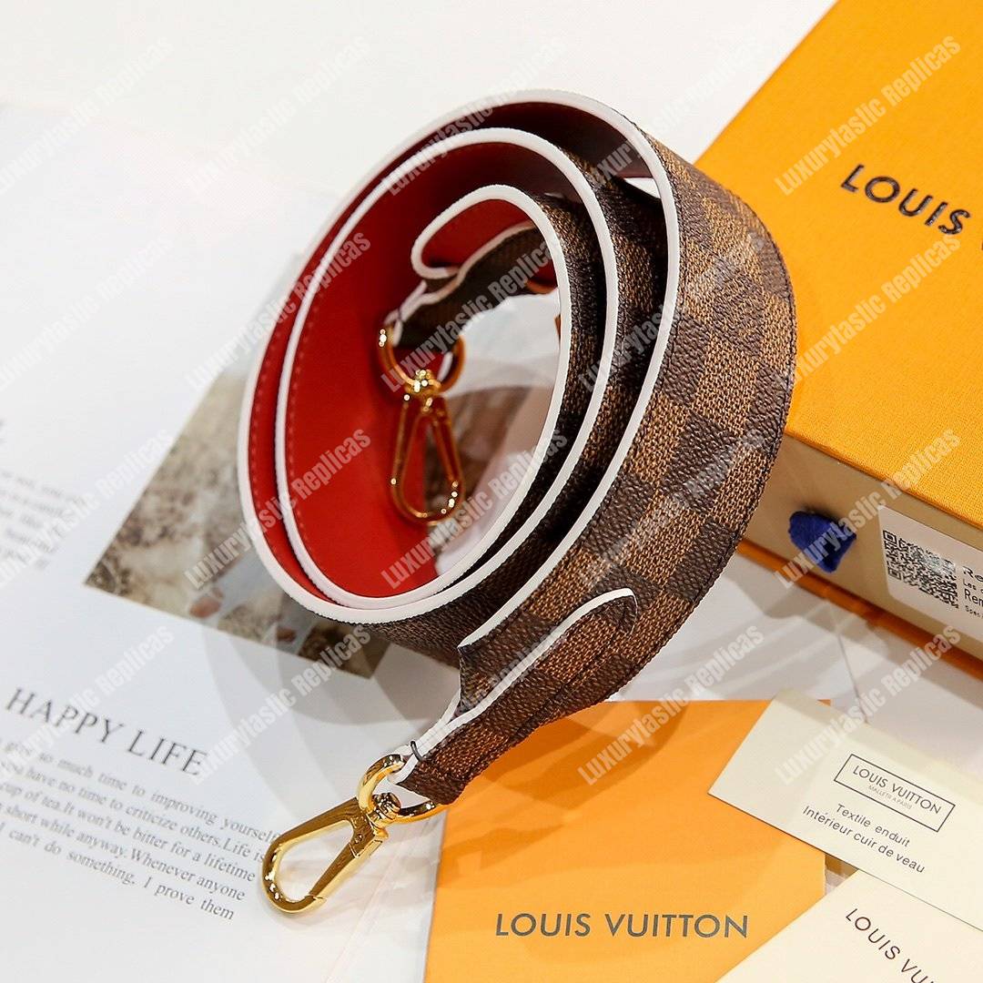 LV Bandouliere Damier Ebene Coquelicot