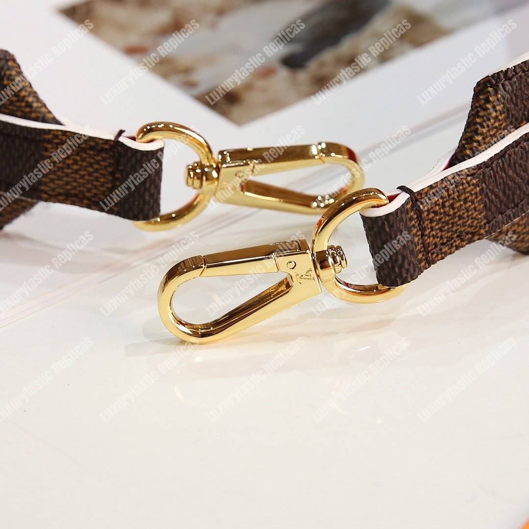 LV Bandouliere Damier Ebene Coquelicot