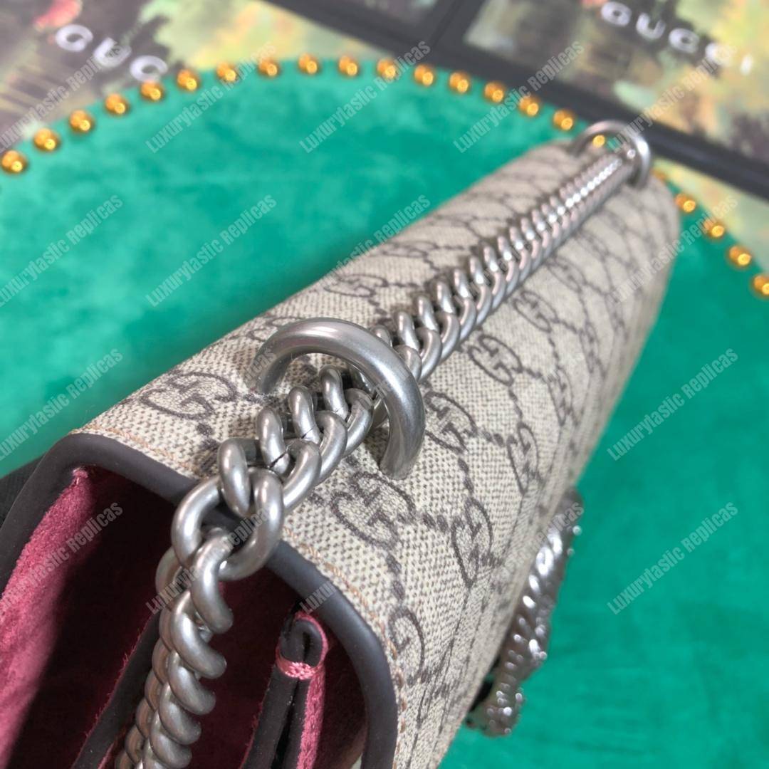 G*u*i dionysus small gg shoulder bag beige pink