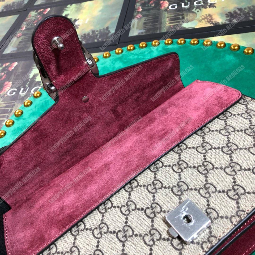 G*u*i dionysus small gg shoulder bag beige pink