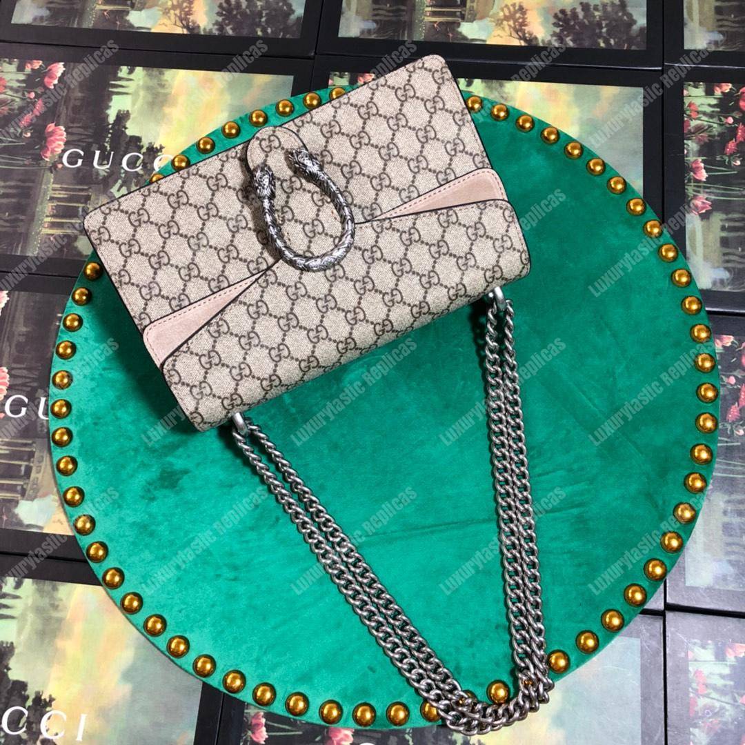 G*u*i dionysus small gg shoulder bag beige white