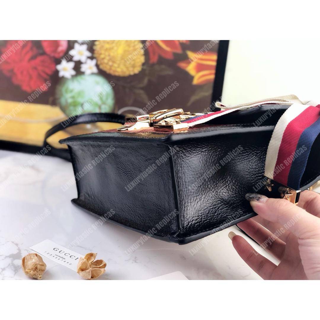 G*u*i sylvie gg velvet small shoulder bag brown