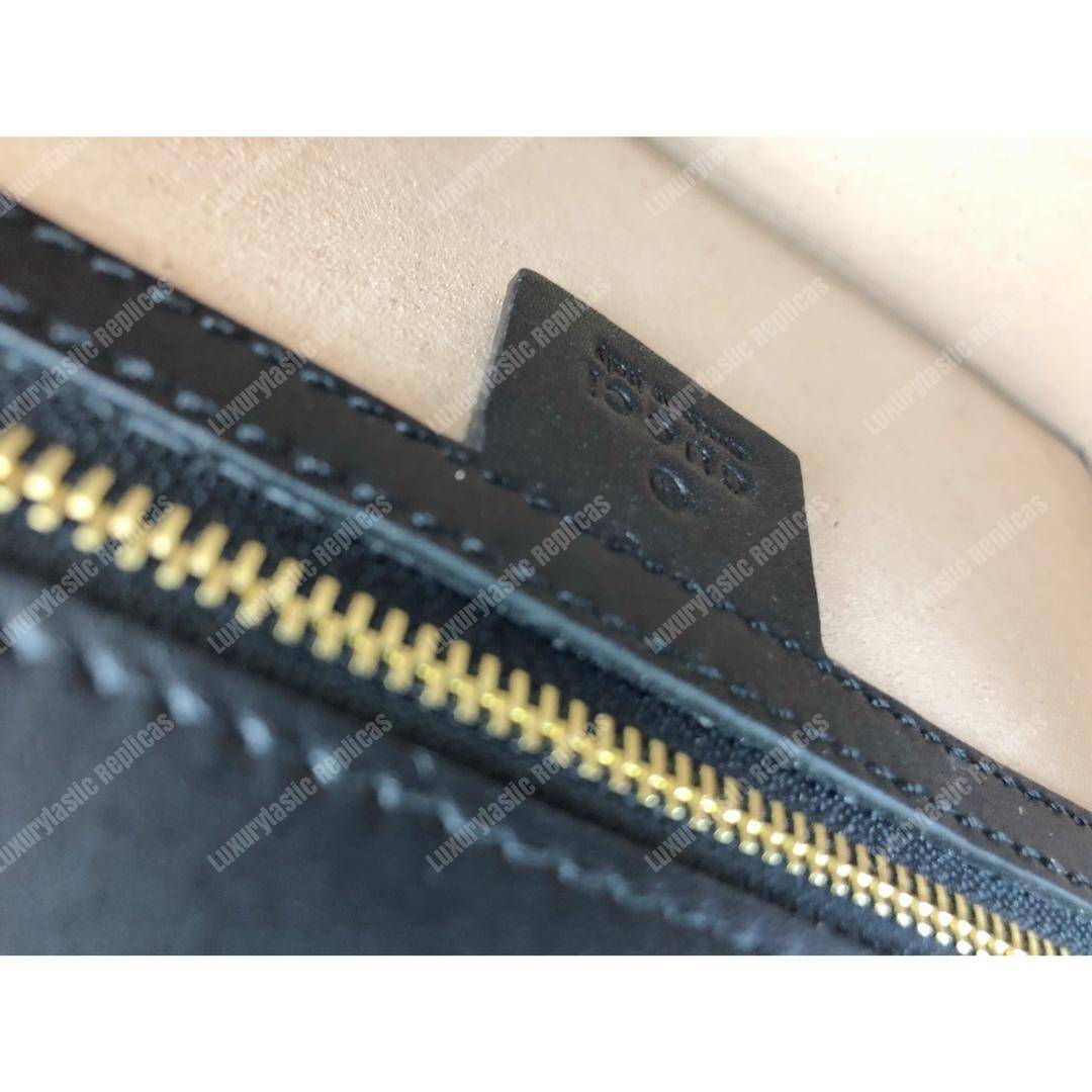 G*u*i sylvie velvet small shoulder bag black