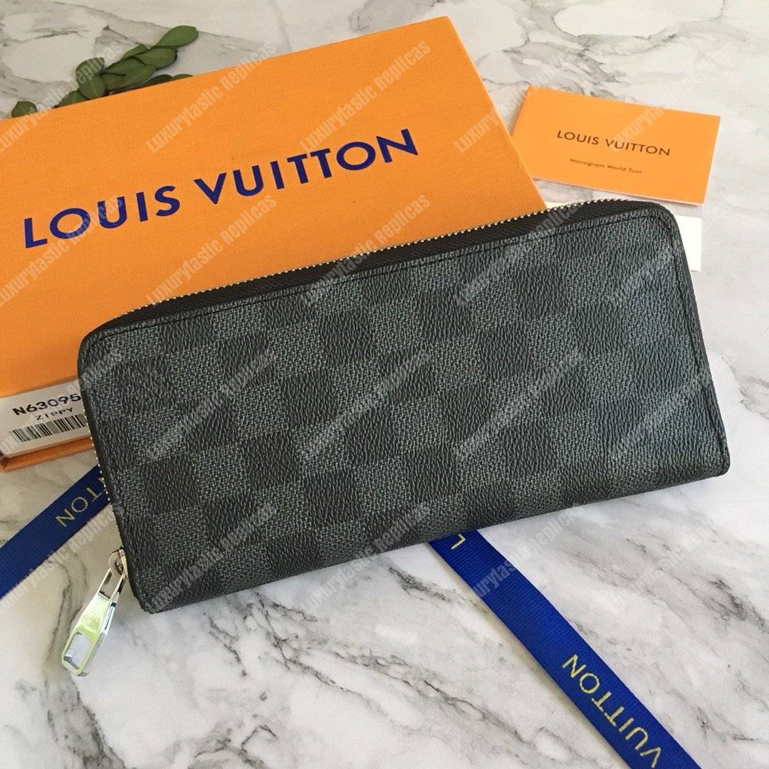 LV Zippy Wallet Vertical Damier Graphite