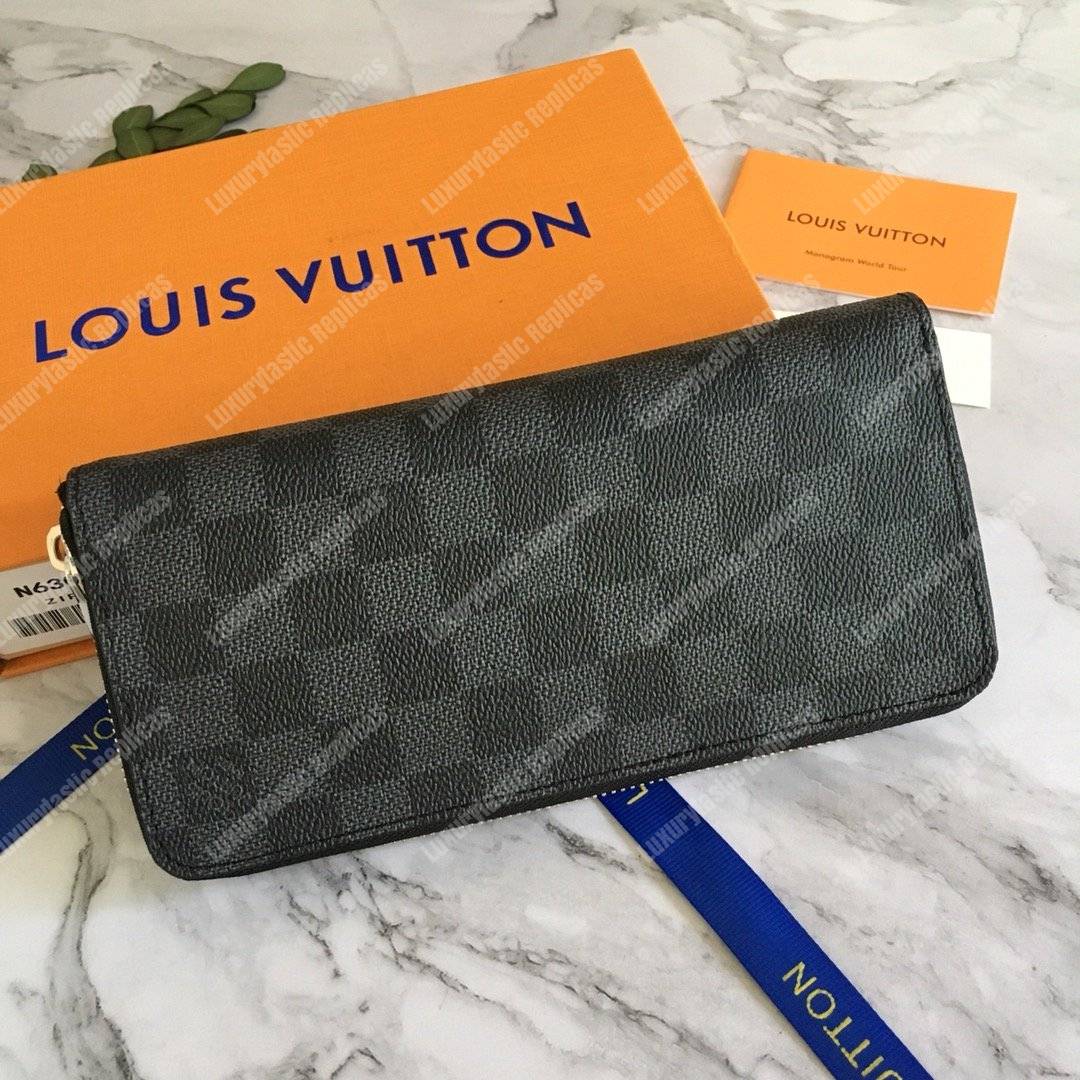 LV Zippy Wallet Vertical Damier Graphite