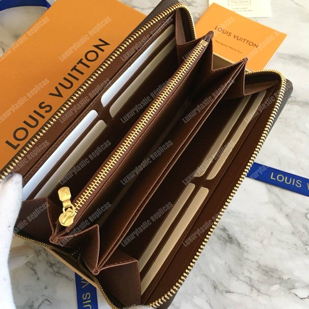LV Zippy Wallet Monogram Brown