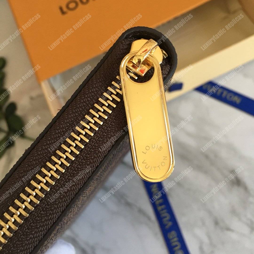 LV Zippy Wallet Damier Ebene Brown