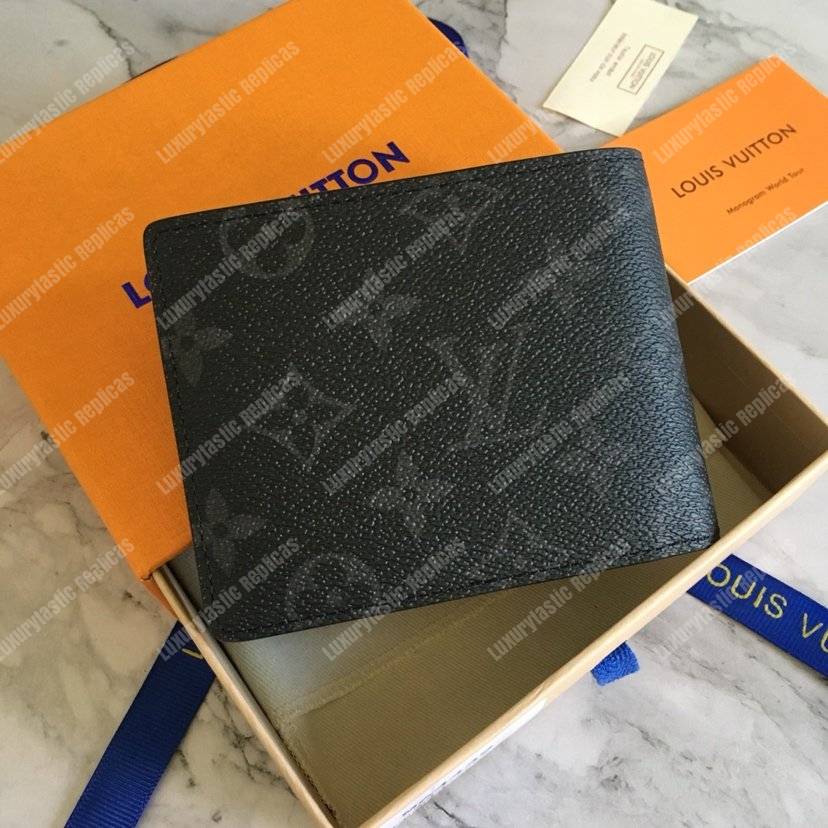 LV Multiple Wallet Monogram Eclipse Black Band