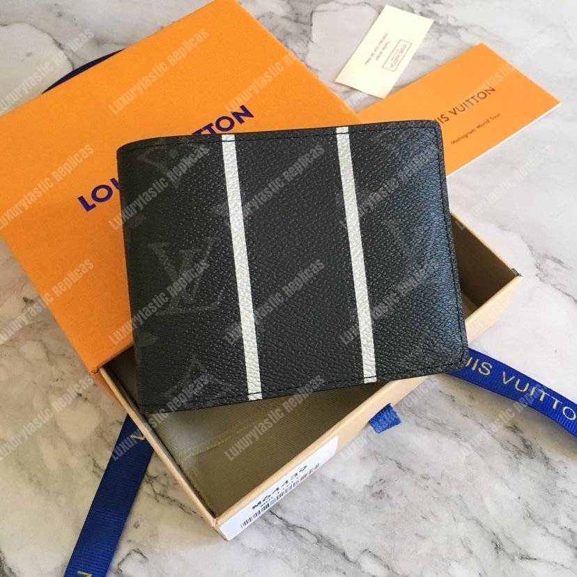 LV Multiple Wallet Monogram Eclipse Black Band
