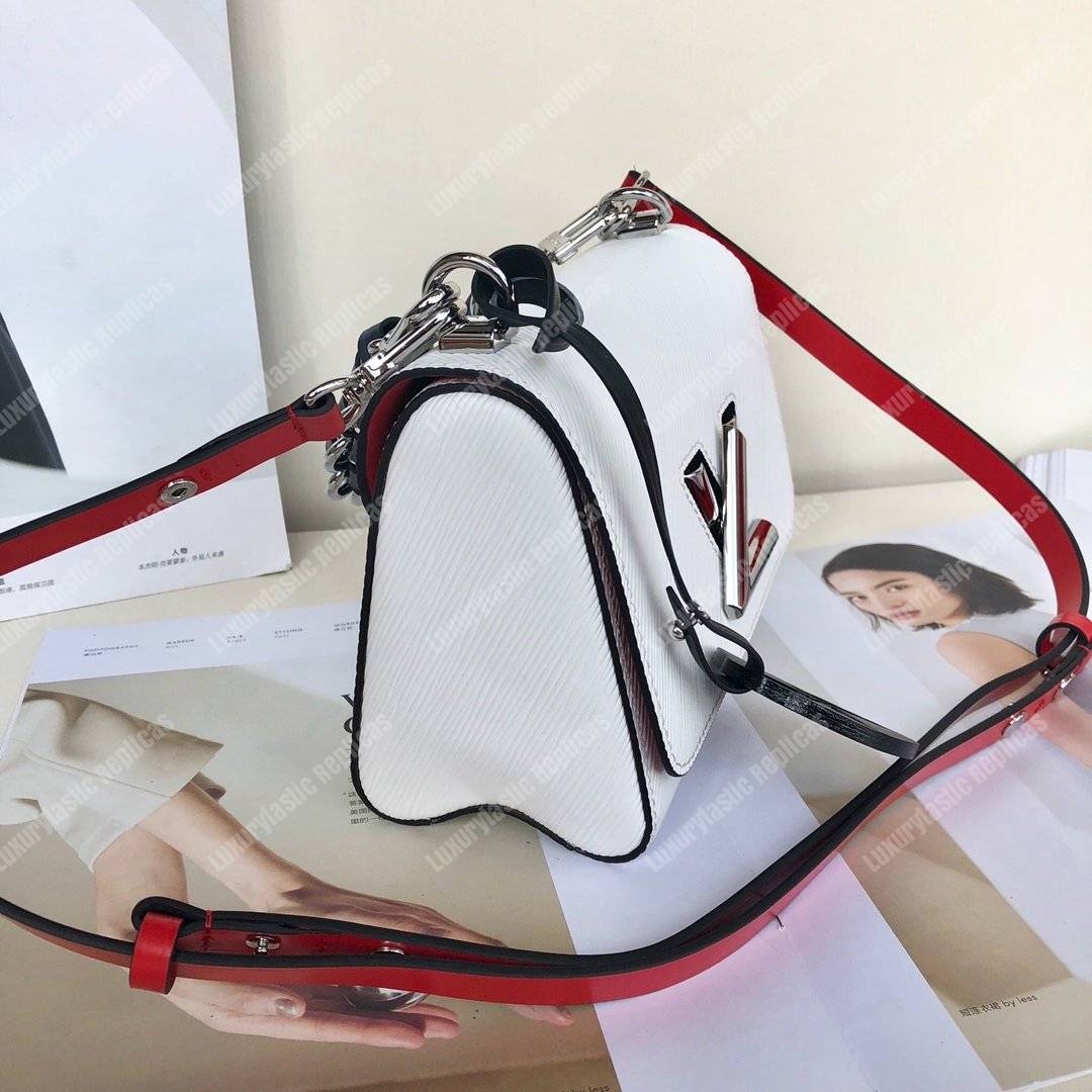 LV Twist PM Epi Leather Blanc