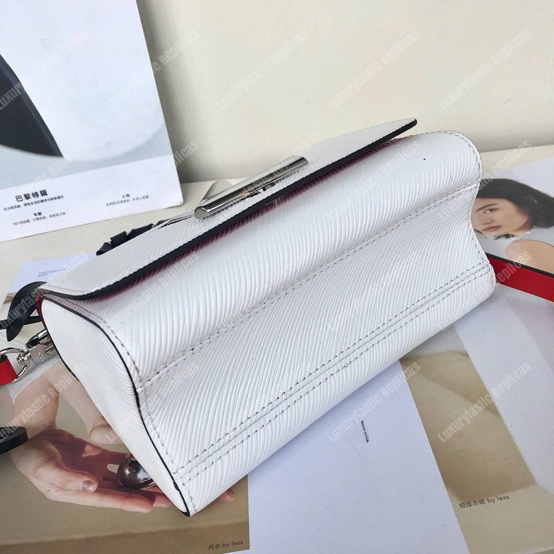 LV Twist PM Epi Leather Blanc