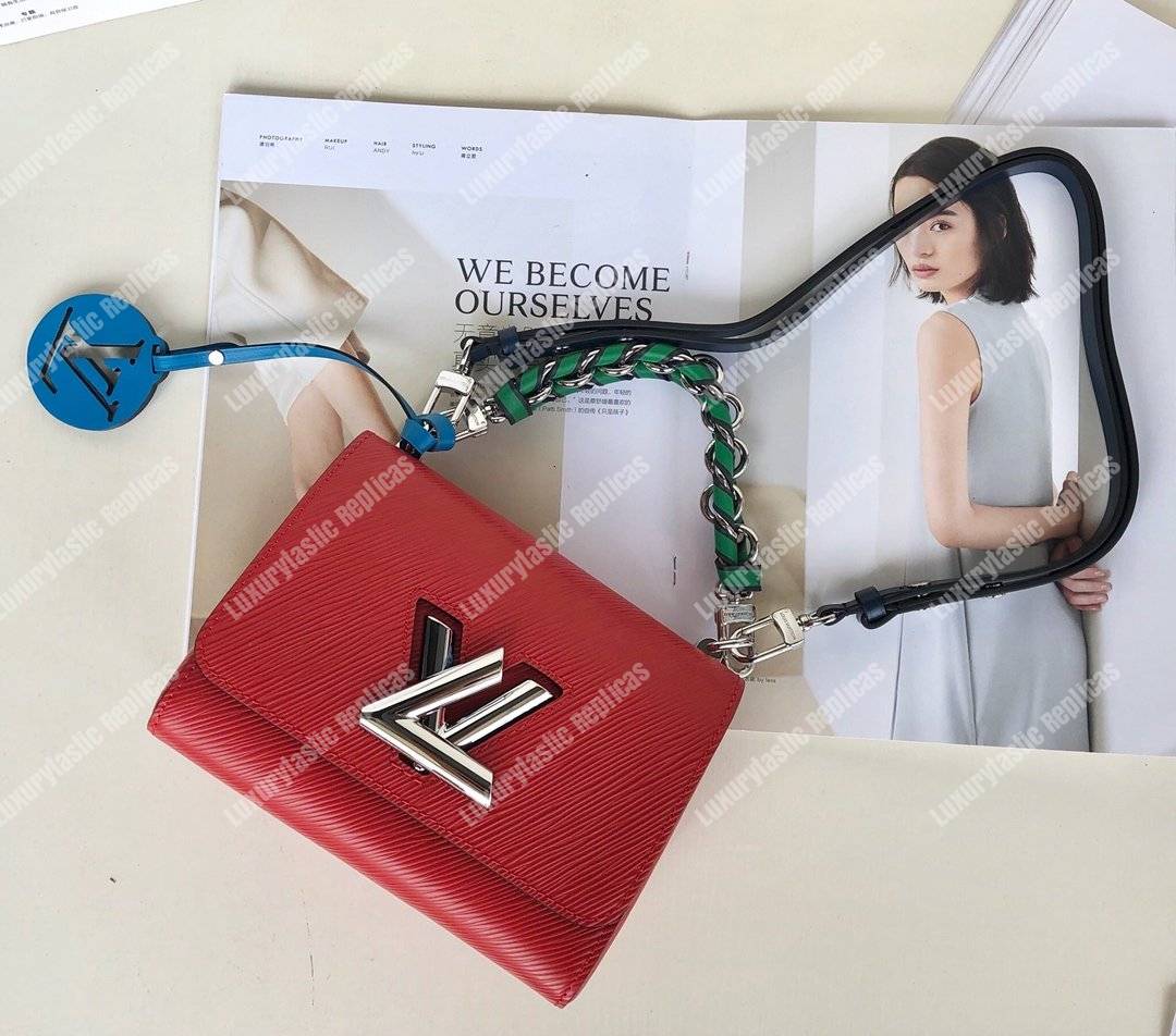 LV Twist PM Epi Leather Coquelicot