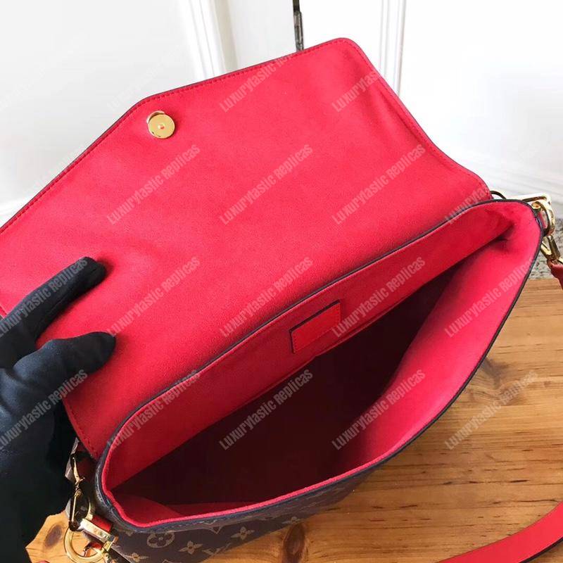 LV Beaubourg MM Monogram Scarlet Red