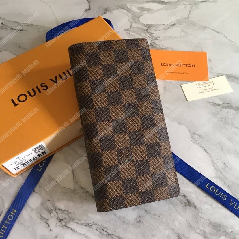 LV Brazza Wallet Damier Ebene