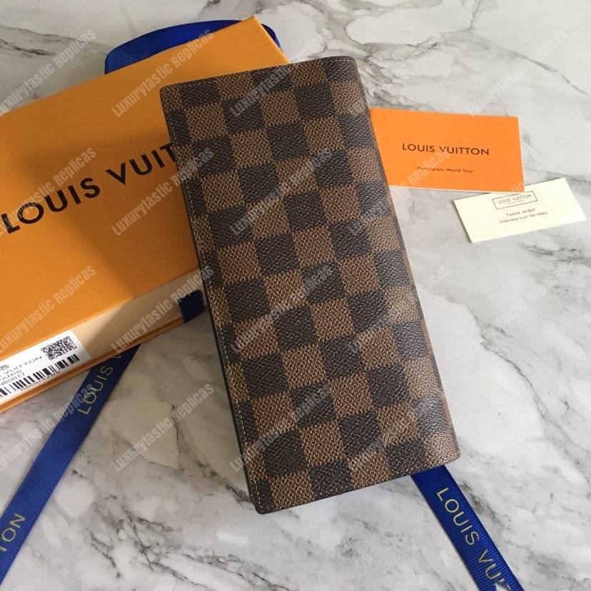 LV Brazza Wallet Damier Ebene