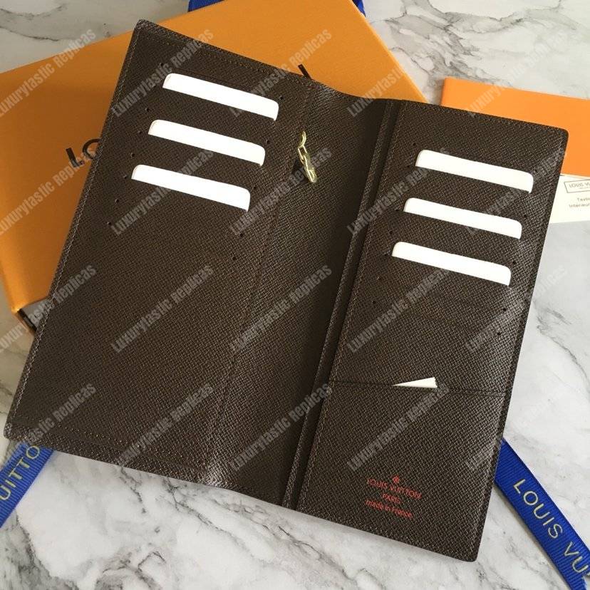 LV Brazza Wallet Damier Ebene