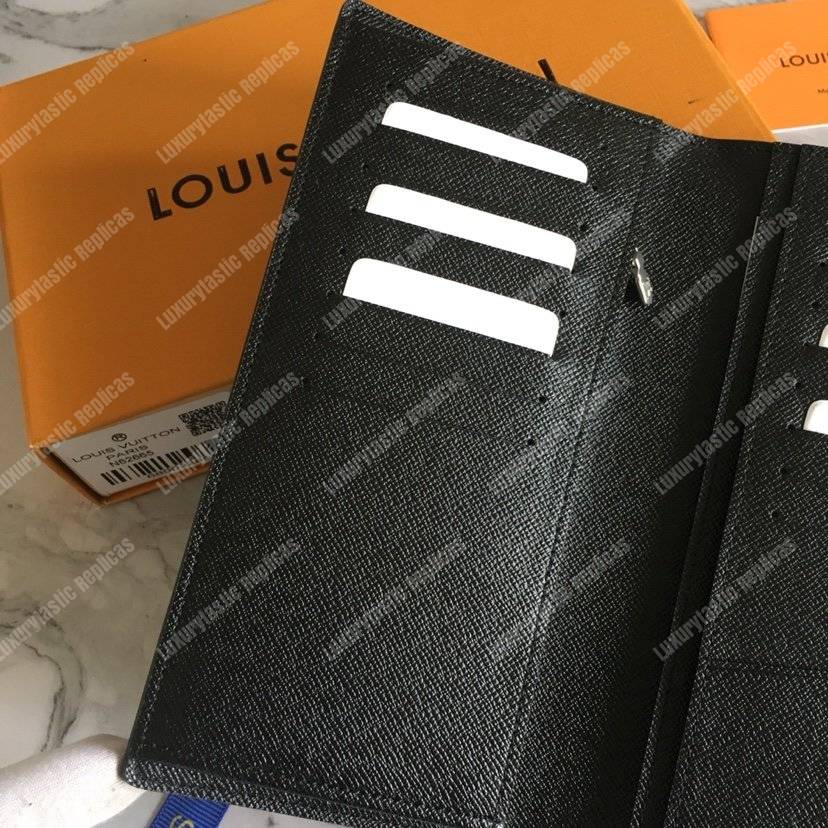 LV Brazza Wallet Damier Graphite Canvas