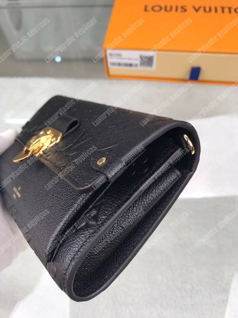 LV Vavin Chain Wallet Monogram Empreinte Noir