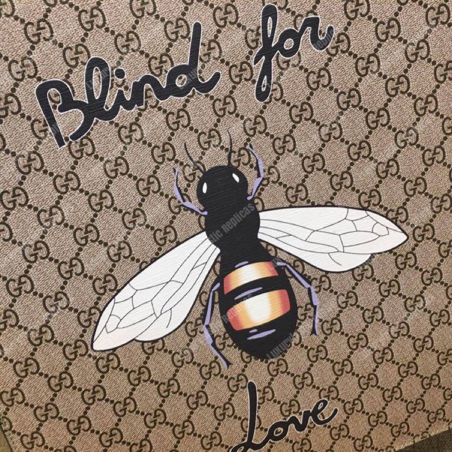 G*u*i bee print soft gg sup*e tote