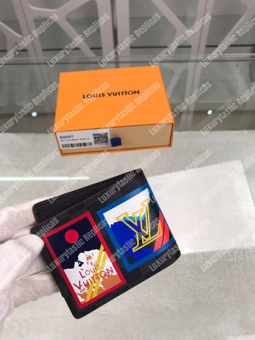 LV Winter 2018 Multiple Wallet Damier Graphite Canvas