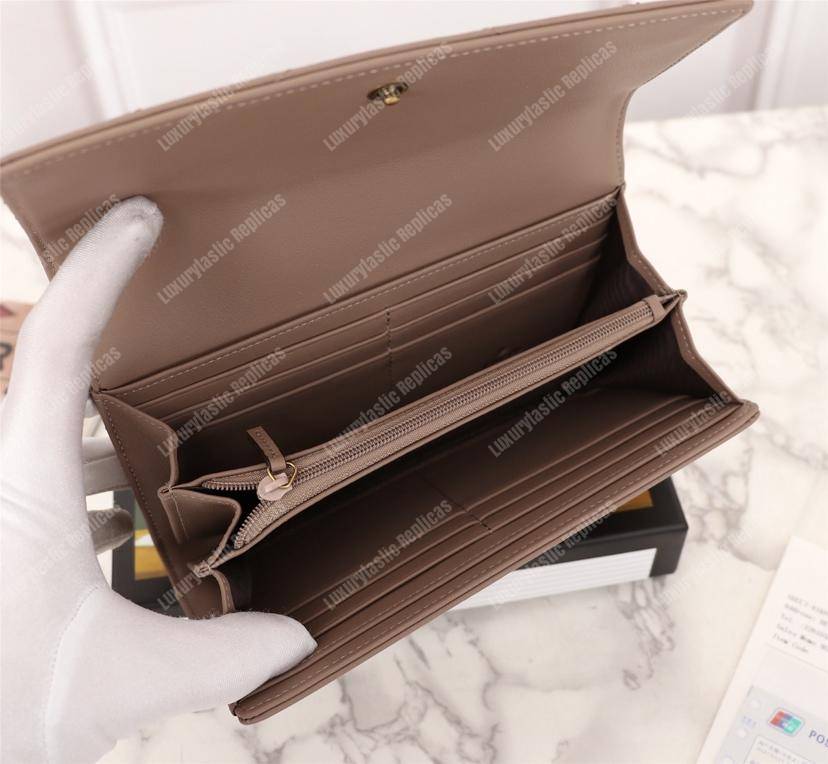 G*u*i gg marmont chevron continental wallet dusty pink