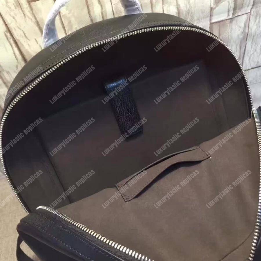 G*u*i kingsnake print leather backpack black