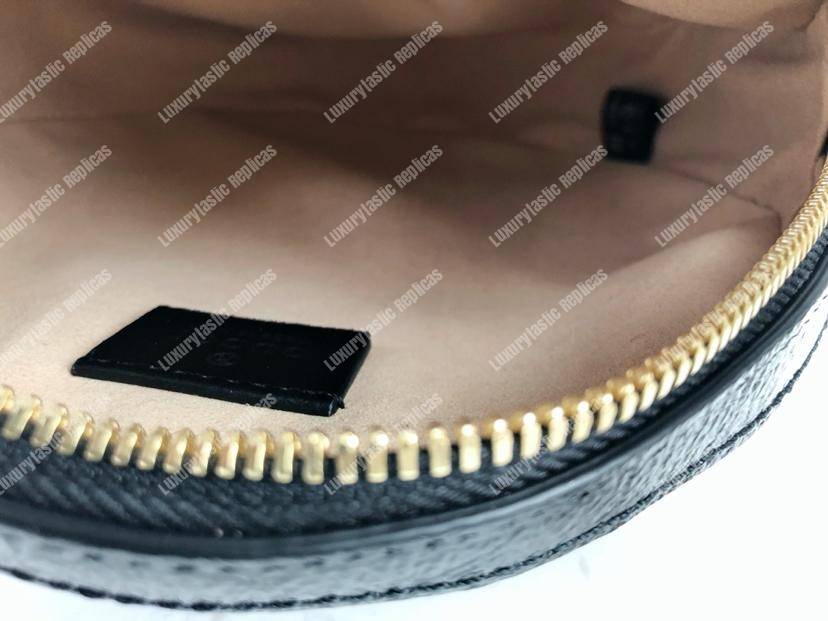 G*u*i ophidia mini round shoulder bag brown