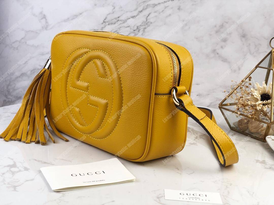 G*u*i soho small leather disco bag yellow
