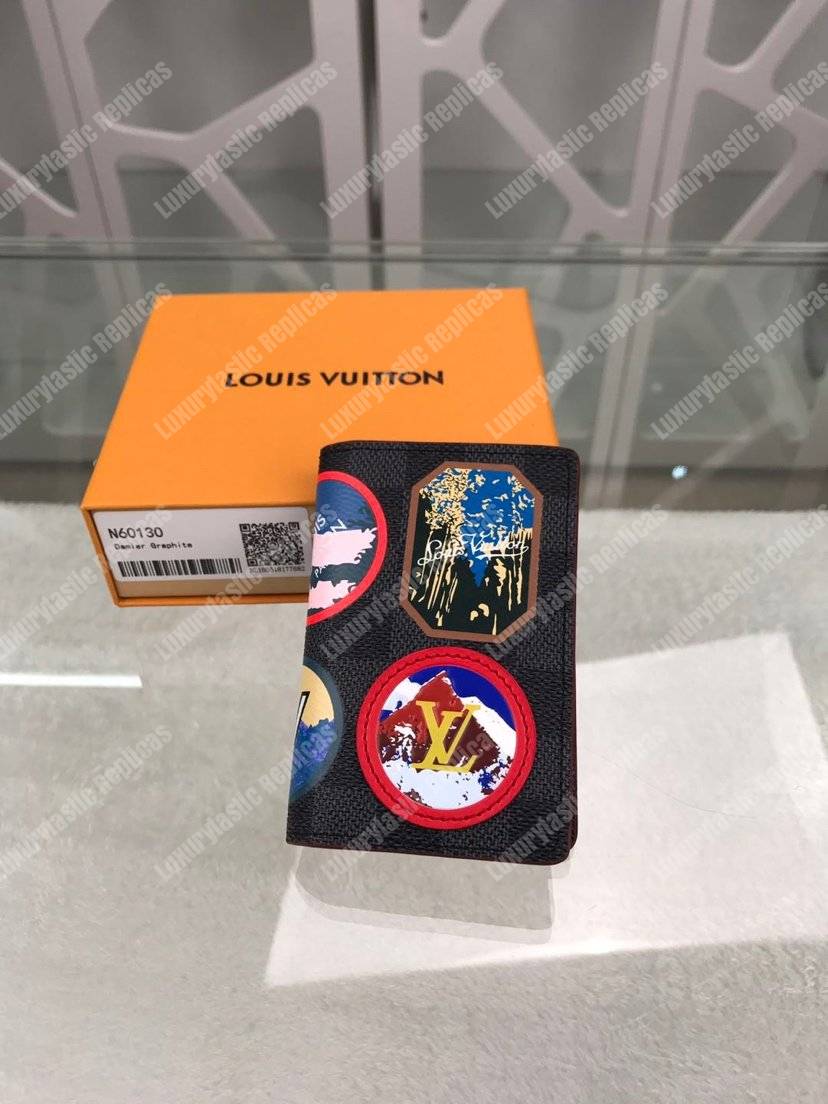 LV Pocket Organizer Damier Graphite Alps