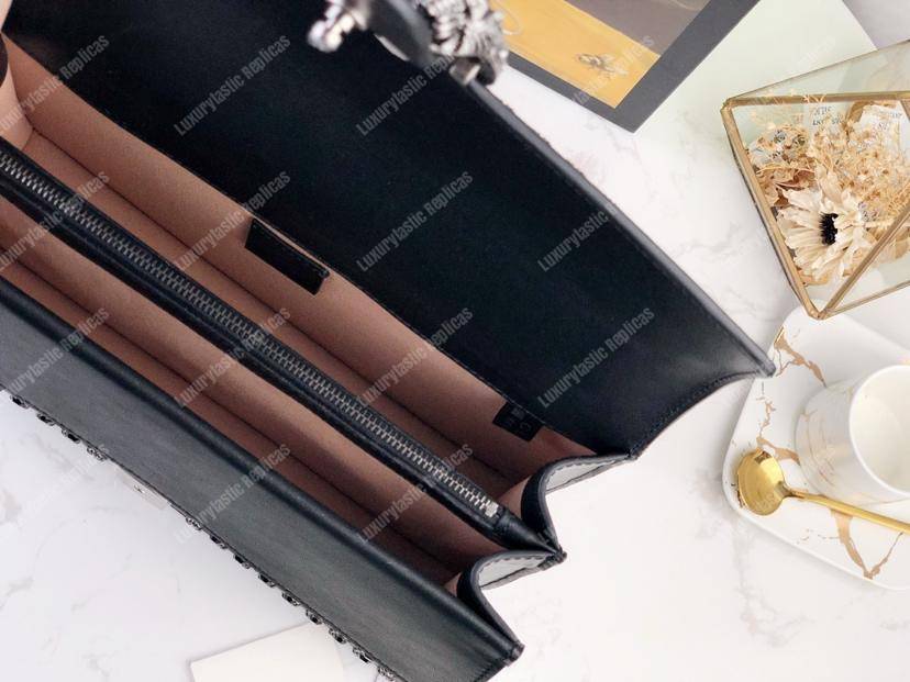 G*u*i dionysus studded shoulder bag black