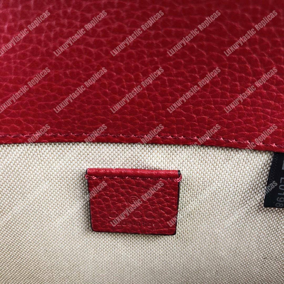 G*u*i dionysus leather mini bag hibiscus red